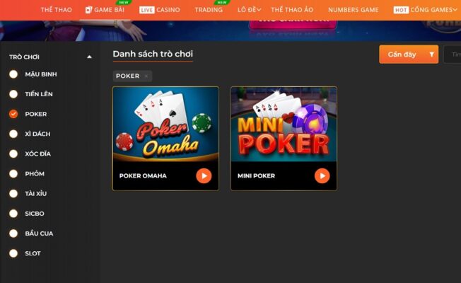 Bí quyết chơi mini Poker thắng lớn tại SV88 VIP