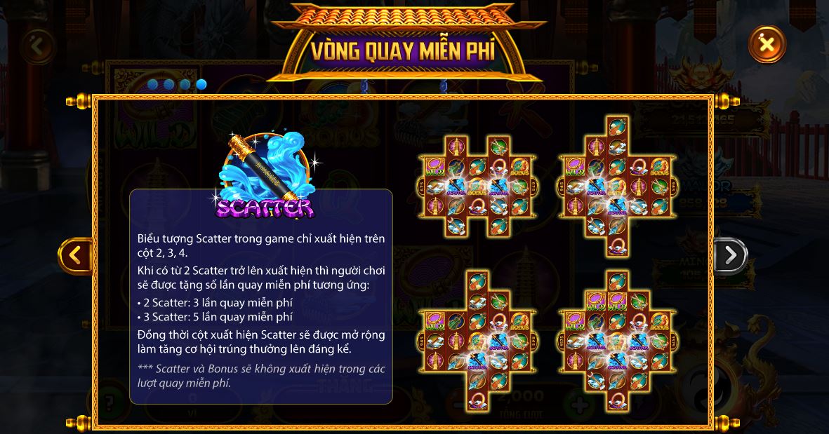 Tính năng vòng quay miễn phí của game nổ hũ